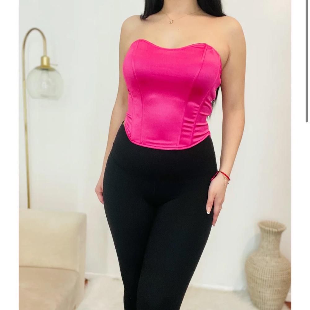 Satin Pink Corset